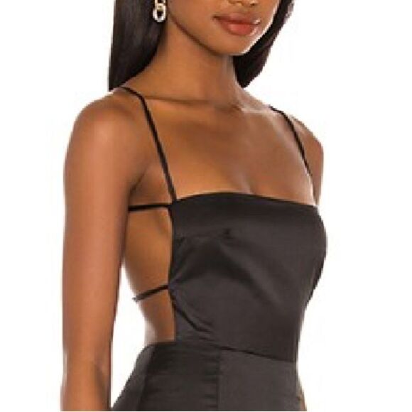 NWT superdown sienna strappy back mini dress Revolve Black Small - Picture 3 of 15